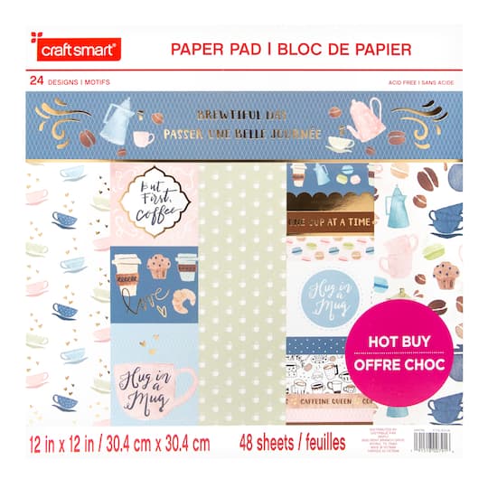 Shop For The Brewtiful Day Paper Pad By Craft Smart 12 X 12 At Michaels